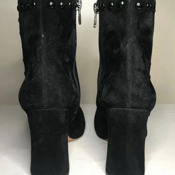 Coach Felicia Black High Heel Boots Size 5B - Picture 4 of 8